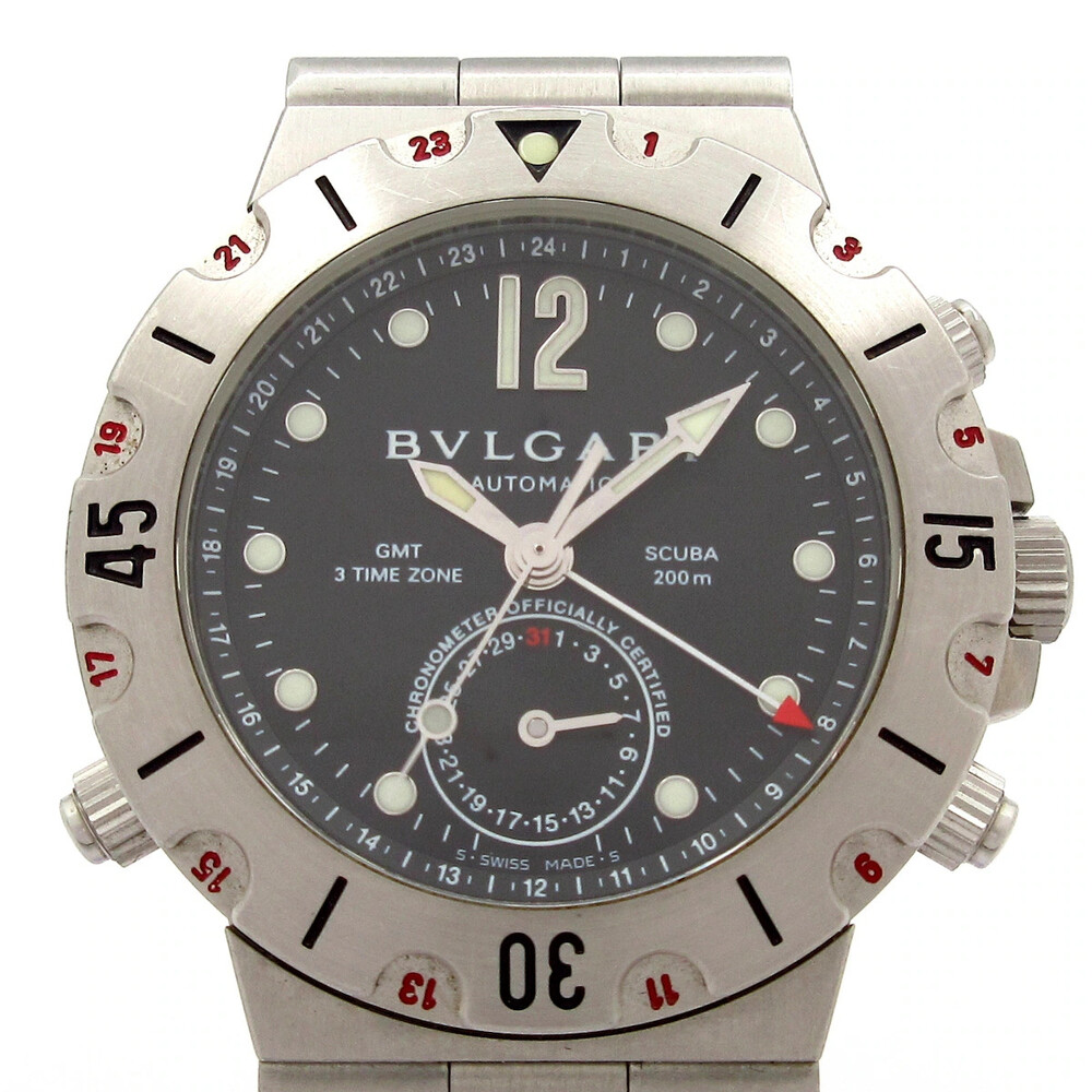 Bvlgari Diagono Scuba Gmt Sd38Sgmt #344745B24B